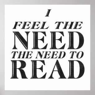 Need to Read Poster