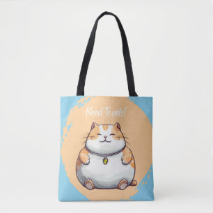 Need Treats Fat Cat Grocery Bag
