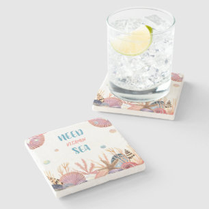 Need Vitamin Sea Stone Coaster