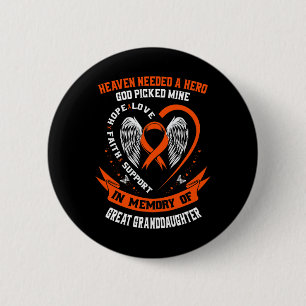 Needed A Hero God Picked Great Granddaughter Leuke 6 Cm Round Badge