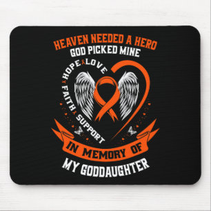 Needed A Hero God Picked My Goddaughter Leukaemia  Mouse Pad