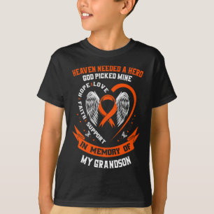 Needed A Hero God Picked My Grandson Leukaemia Gif T-Shirt