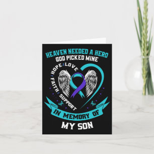 Needed A Hero God Picked My Son Suicide Awareness  Card