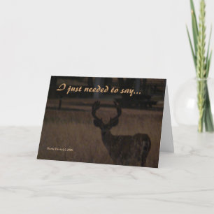 Needed To Say - Customisable Card - Deer 1