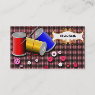 Needle and thread business card