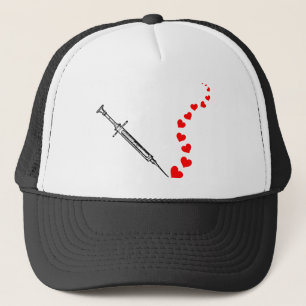 Needle Hearts (black) Trucker Hat