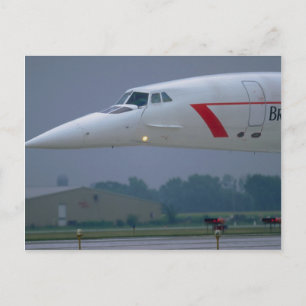 Needle nose of a British Airways Concorde Postcard