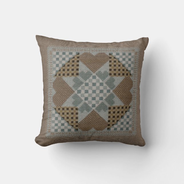 Needlepoint Throw Pillow (Front)