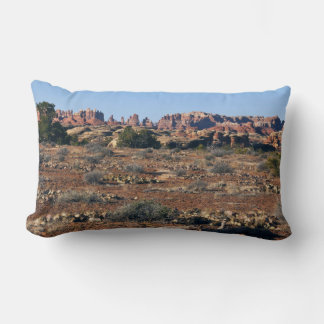 Needles from Pothole Point Trail at Canyonlands Lumbar Cushion