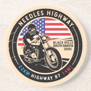 Needles Highway South Dakota Motorcycle Coaster