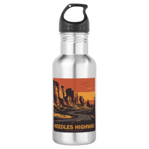 Needles Highway South Dakota Red Sky 532 Ml Water Bottle