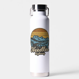 Needles Highway South Dakota Retro Water Bottle