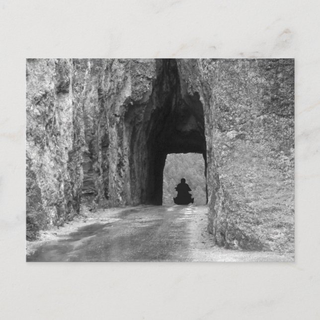 Needles Highway Tunnel Postcard (Front)
