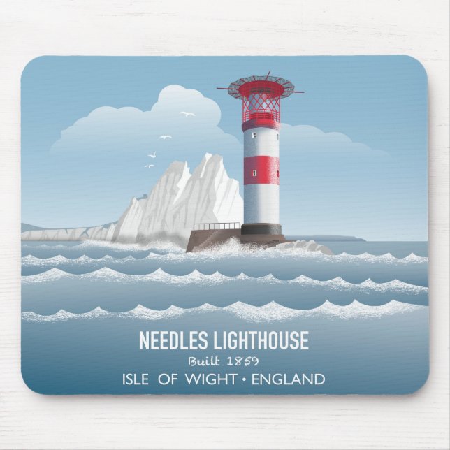 Needles Lighthouse Mouse Pad (Front)