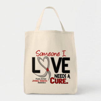 NEEDS A CURE 2 JUVENILE DIABETES T-Shirts & Gifts Tote Bag