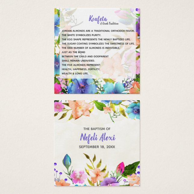 Nefeli Koufeta Card (Front & Back)