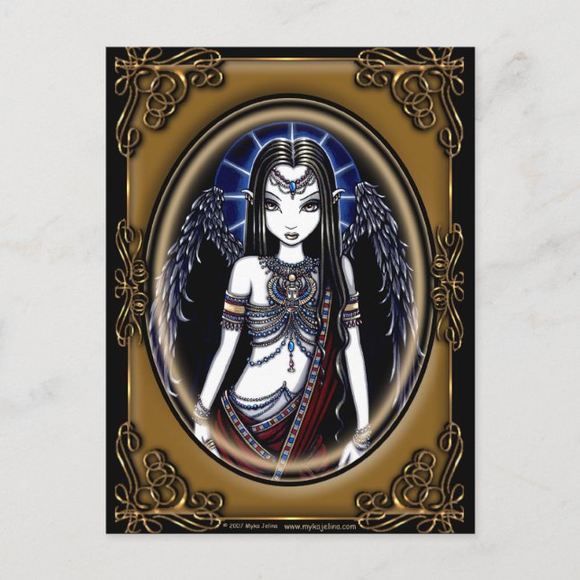 "Nefertari" Egyptian Guardian Angel Postcard (Front)