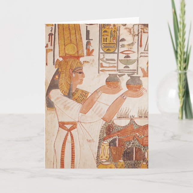 Nefertari Making an Offering Card (Front)