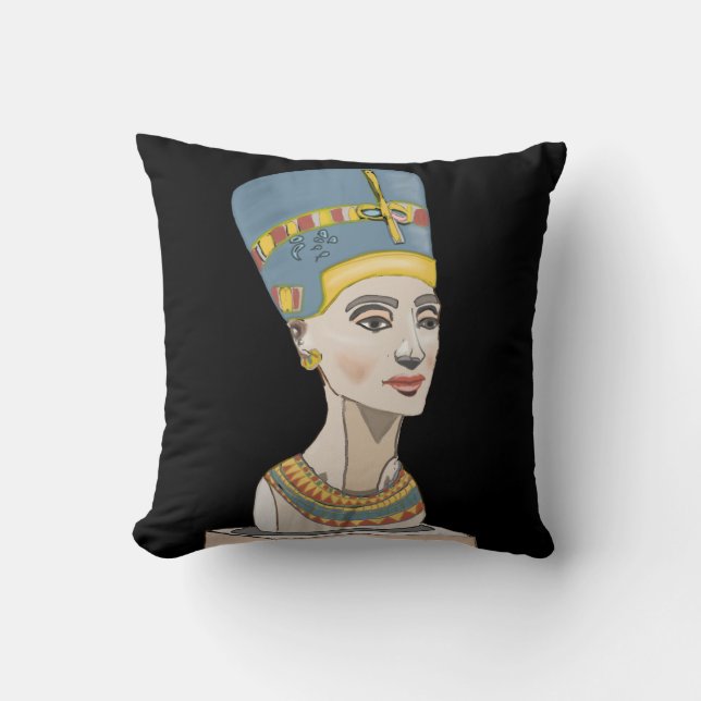 Nefertiti and Cartouche Cushion (Front)