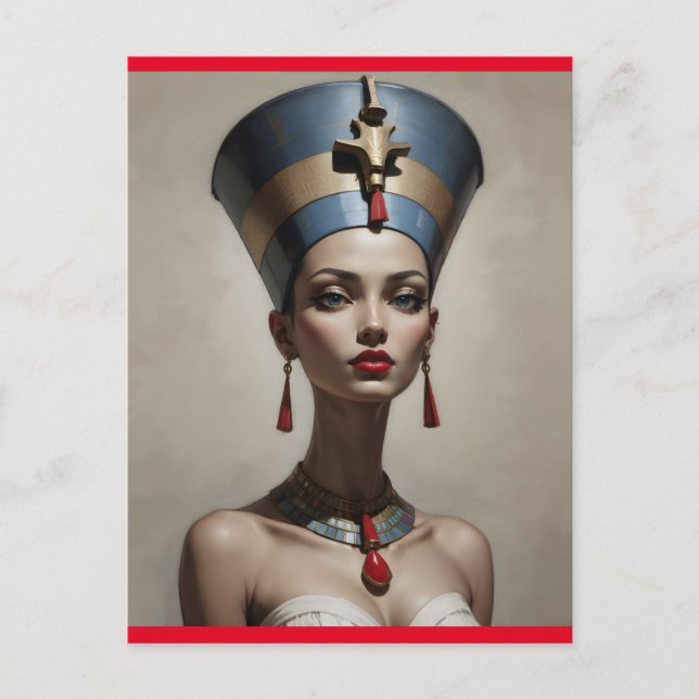 Nefertiti art postcard (Front)
