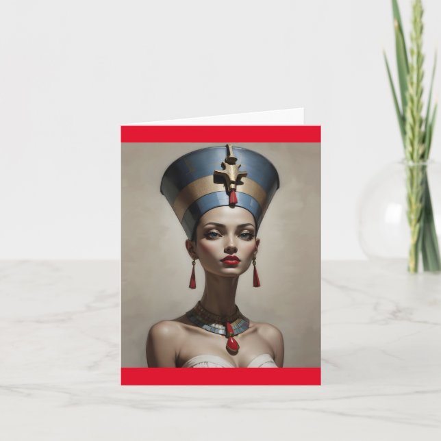Nefertiti art thank you card (Front)