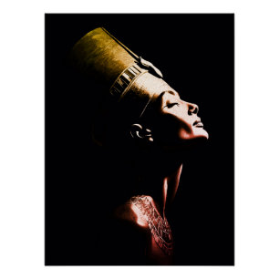 Nefertiti Egyptian Queen Minimalist Portrait Poster