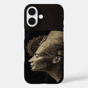 Nefertiti Modern Silhouette Line Art iPhone 16 Case