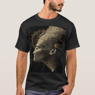 Nefertiti Modern Silhouette Line Art T-Shirt