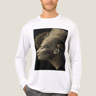 Nefertiti Modern Silhouette Line Art Tri-Blend Shirt