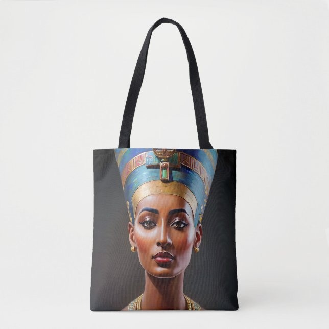 Nefertiti Portrait Original Art Tote Bag (Front)