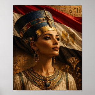 Nefertiti Wall Art – Egyptian Queen Portrait