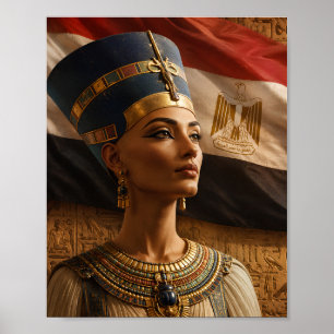 Nefertiti Wall Art – Egyptian Queen Portrait