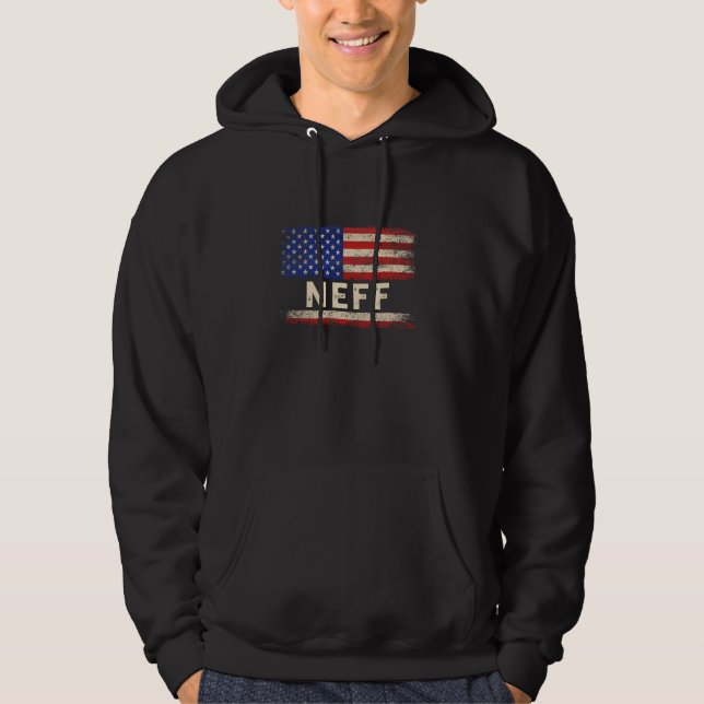 Neff Last Name Shirt Neff Name American Flag (Front)