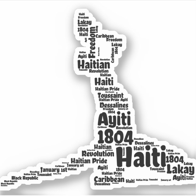 Neg Mawon Haitian Shapecloud Black | Neg Marron Ha (Front)