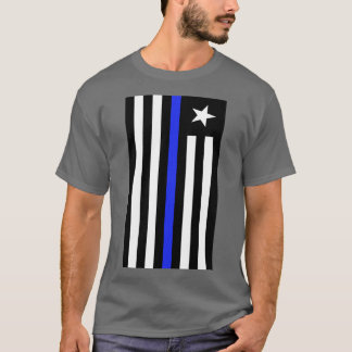 NEGATIVE BLACK AND WHITE FREEDOM PATRIOT FLAG T-Shirt