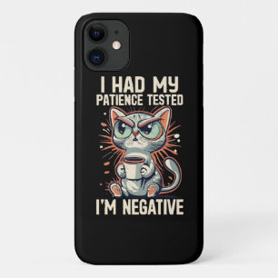 Negative Cat Case-Mate iPhone Case