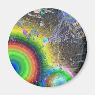 Negative Enamel Sunburst Magnet