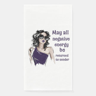 Negative Energy be returned to sender Napkin