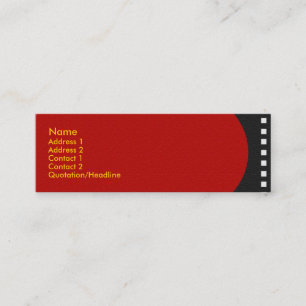 Negative Film Strip Profile Card