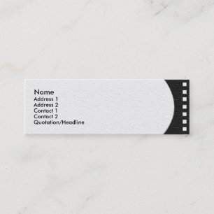 Negative Film Strip Profile Card