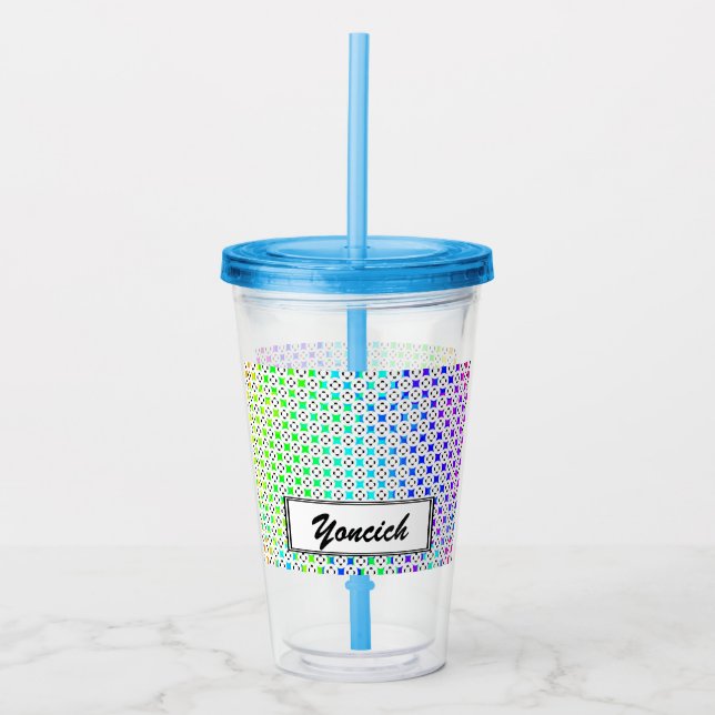 Negative Gamepad by Kenneth Yoncich Acrylic Tumbler (Front)
