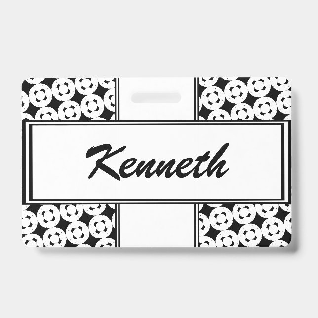 Negative Gamepad by Kenneth Yoncich ID Badge (Front)