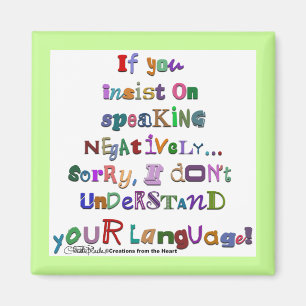 Negative Language Magnet