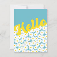Negative Space Daisies Hello Thinking of You