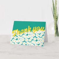 Negative Space Daisies white yellow on green