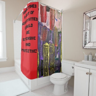 NEGATIVITIES ASPECTS SHOWER CURTAIN