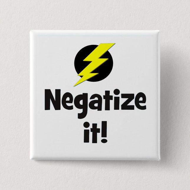 Negatize it bf 15 cm square badge (Front)