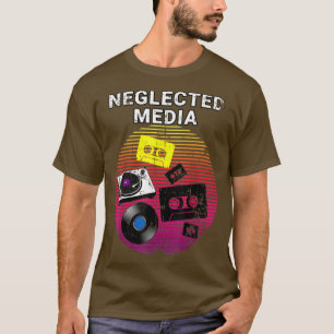 Neglected Media 80's And 90's Cassette Tape Music T-Shirt