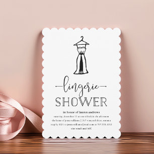 Negligée   Lingerie Shower Invitation