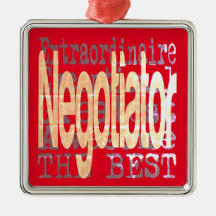 Negotiator Extraordinaire Metal Tree Decoration